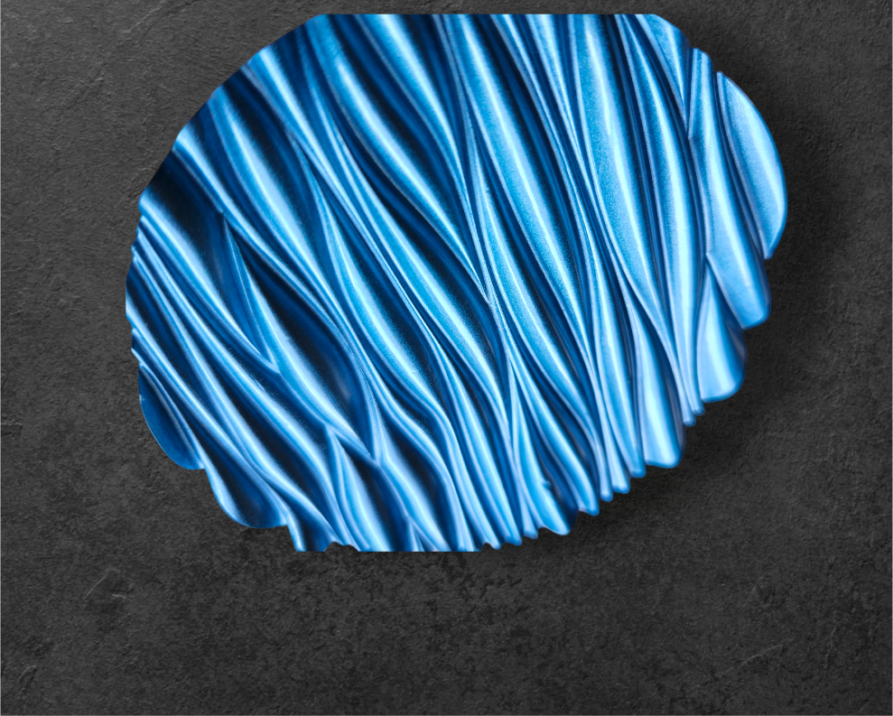 Sculpted Siren Coaster Set – 4 Iridescent Resin Discs + Luxe Base
