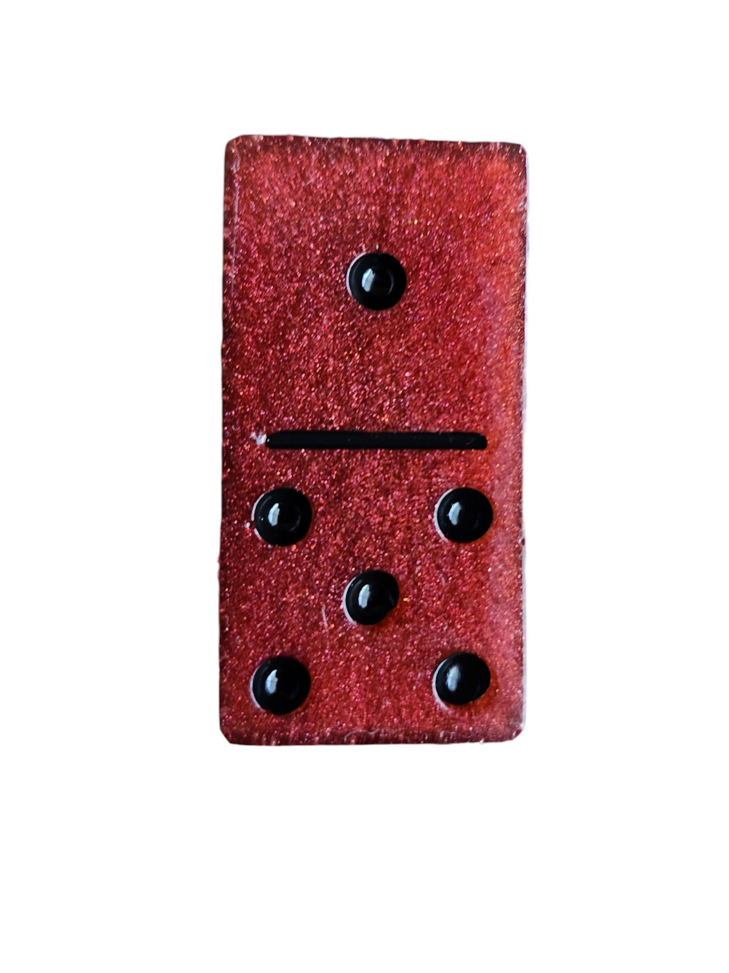 Burnt Ember – Resin Domino Set (Double-6, 28 Pieces + Case)
