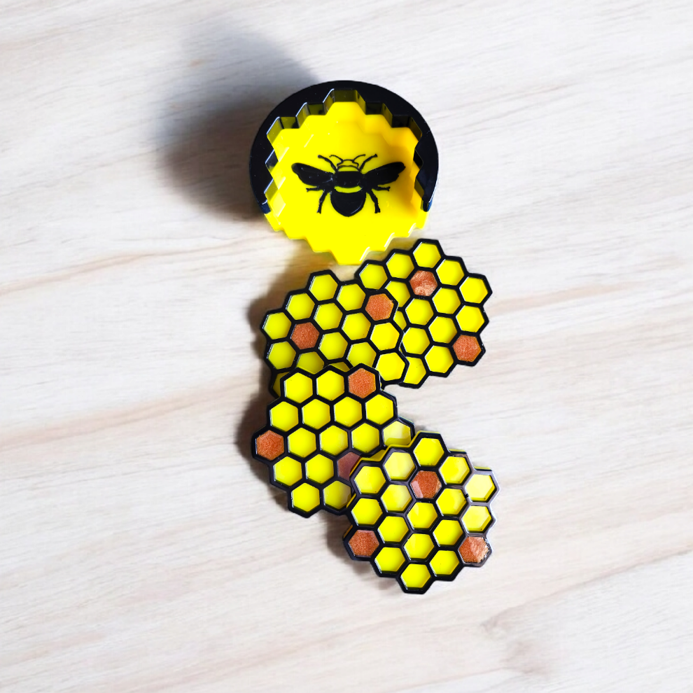 Golden Hive Resin Coaster Set – 5 Piece