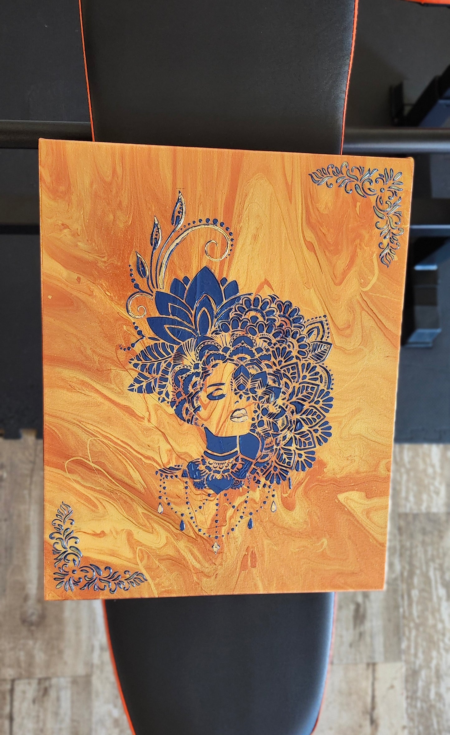 Ember Royalty-Fluid Art Painting