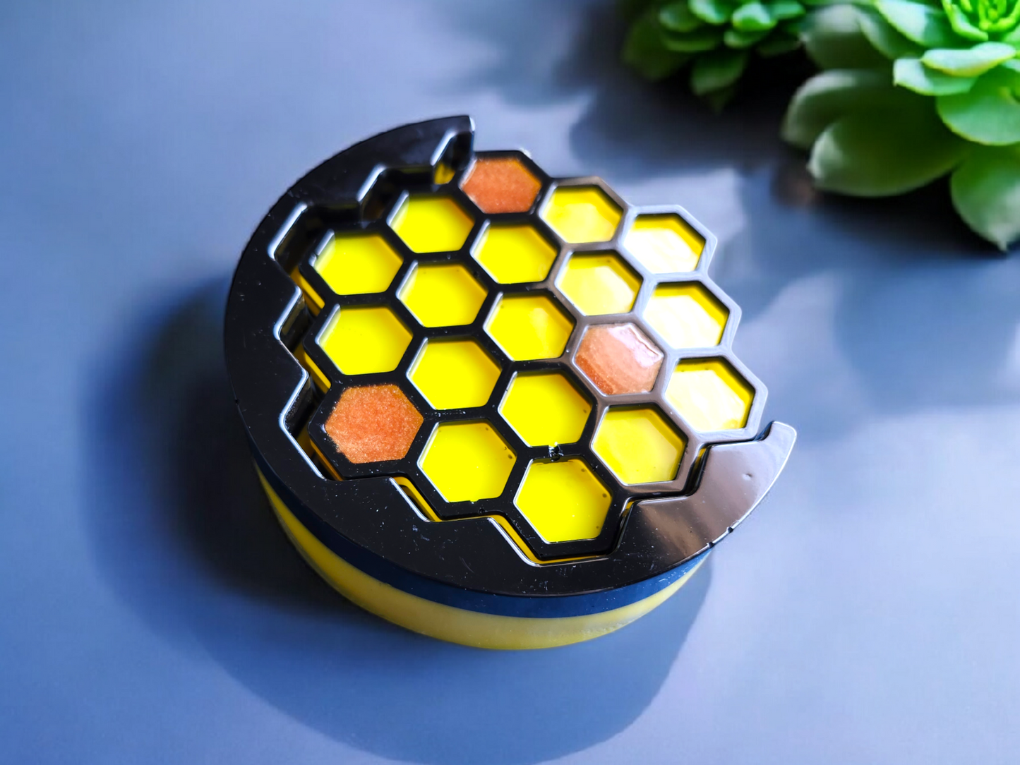 Golden Hive Resin Coaster Set – 5 Piece