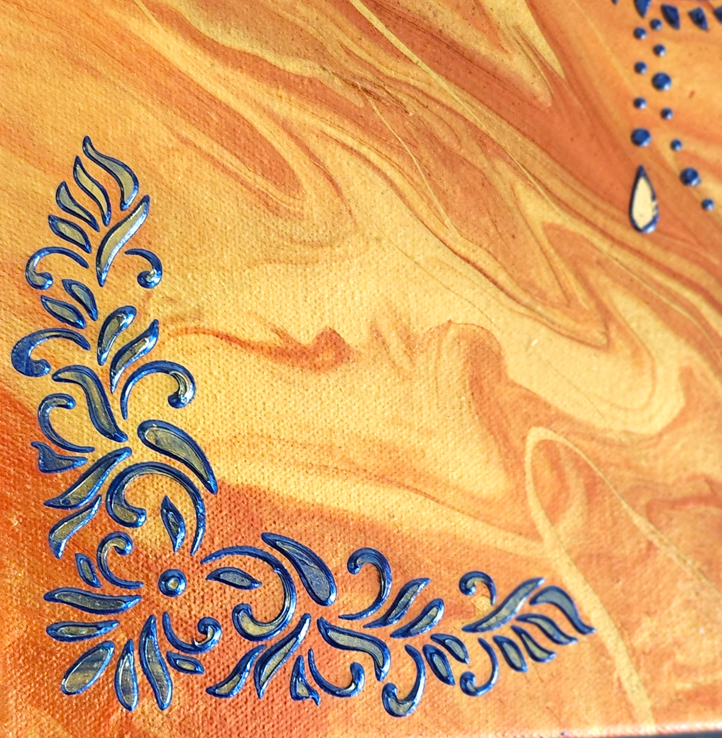 Ember Royalty-Fluid Art Painting