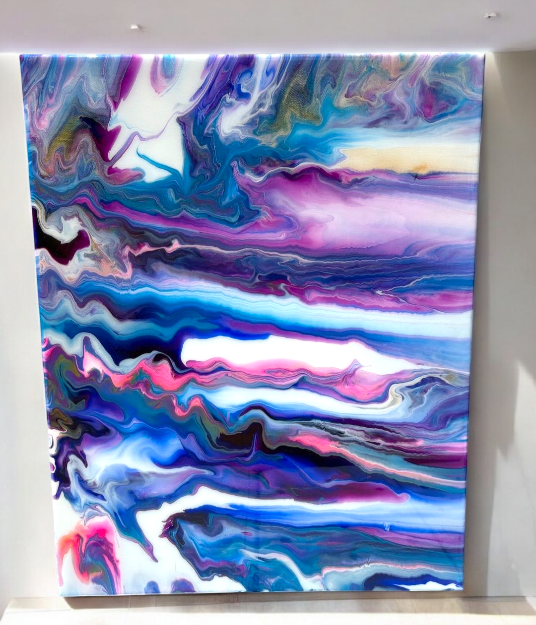 Cosmic Tides-Fluid Art Painting