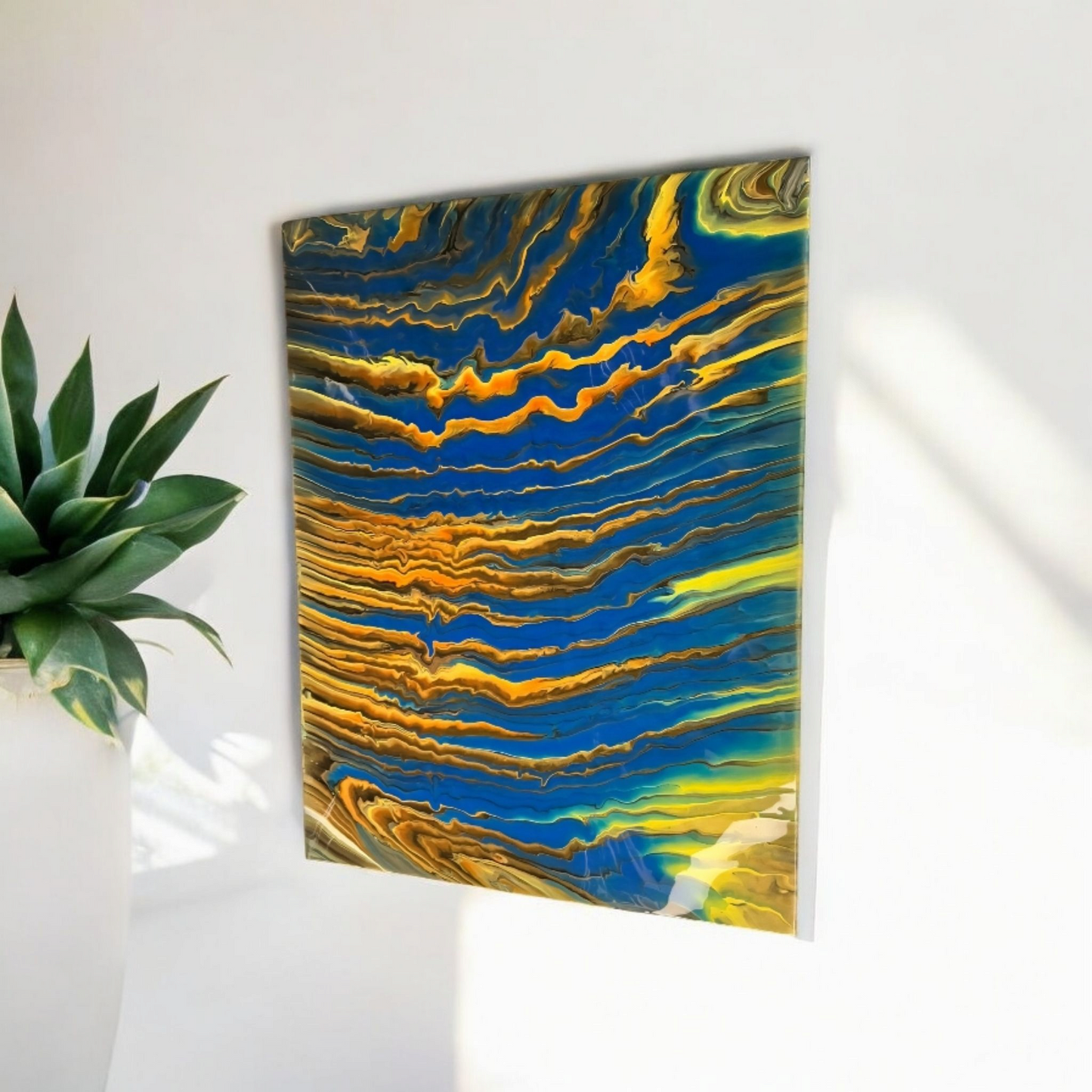 Electric Veins-Fluid Art Painting