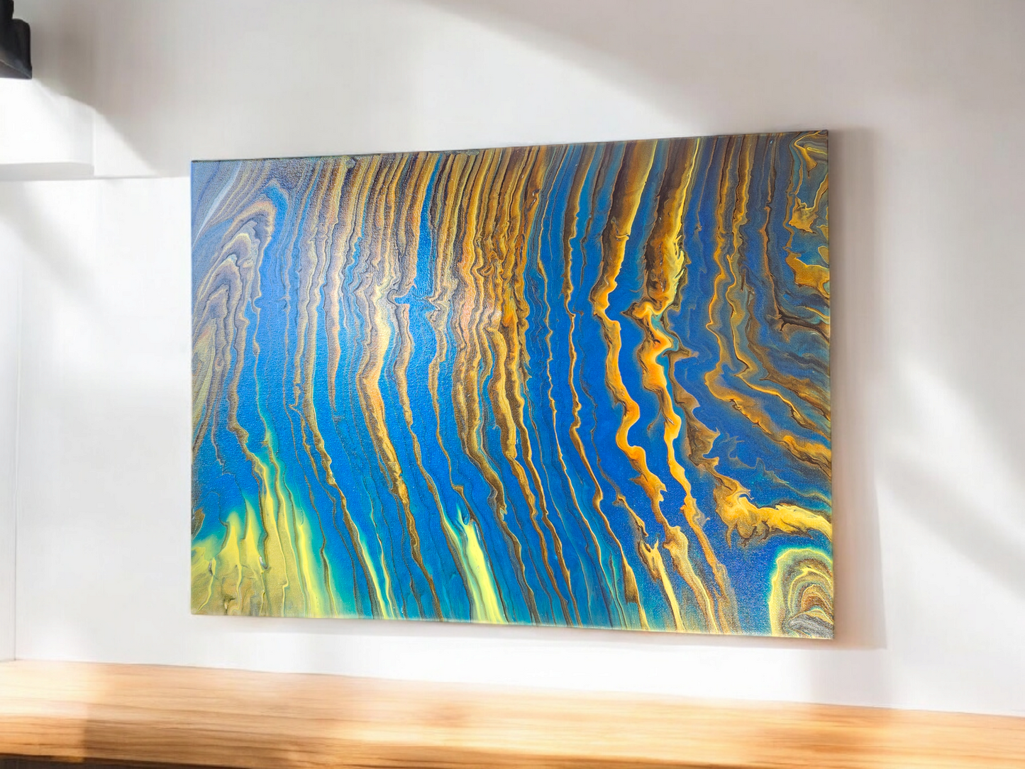 Electric Veins-Fluid Art Painting