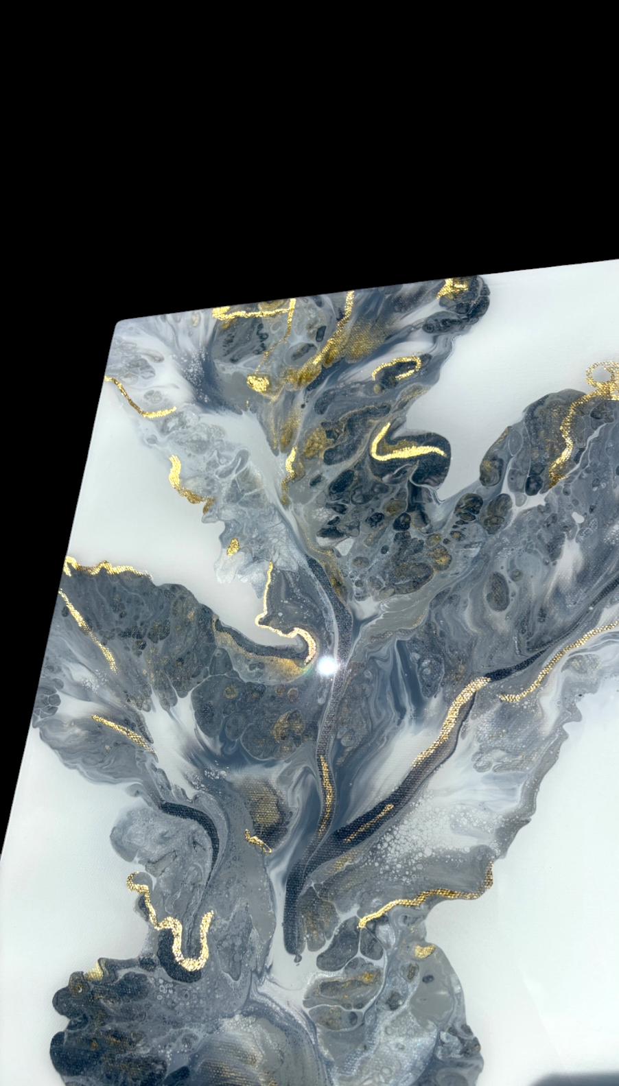 Mystic Petals-Fluid Art Painting