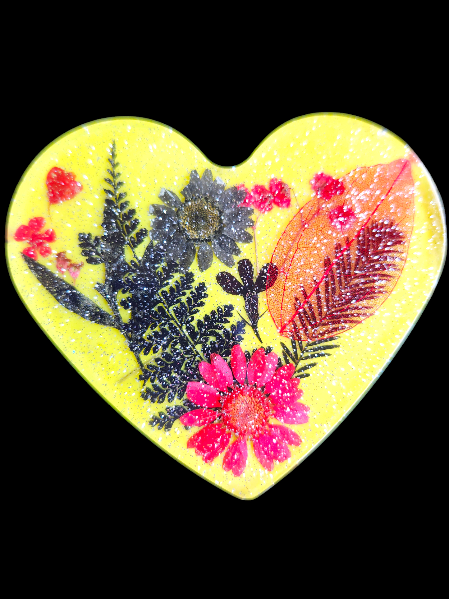 Botanical Hearts – Timeless Floral Resin Coaster Set