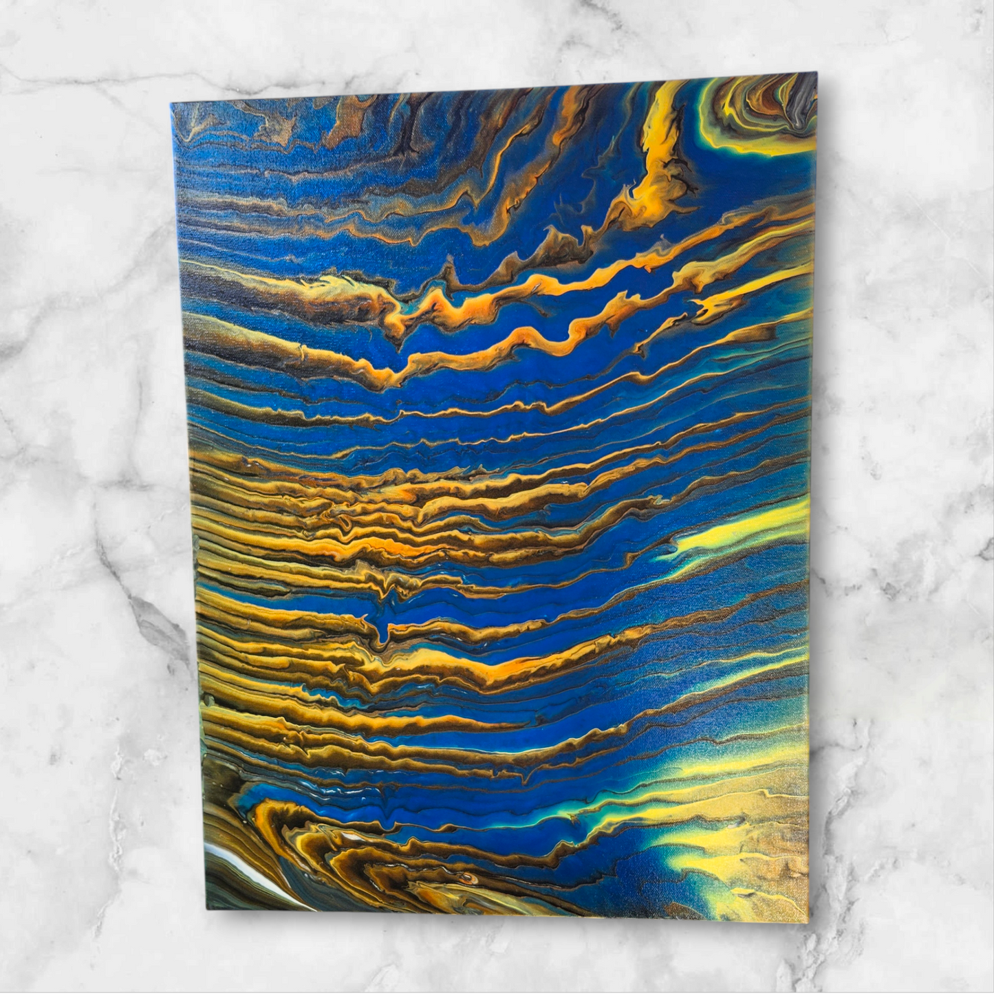 Electric Veins-Fluid Art Painting