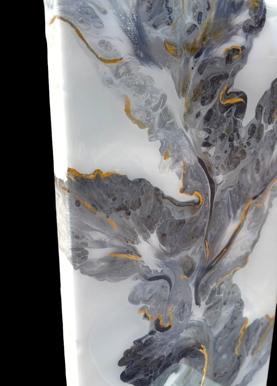 Mystic Petals-Fluid Art Painting
