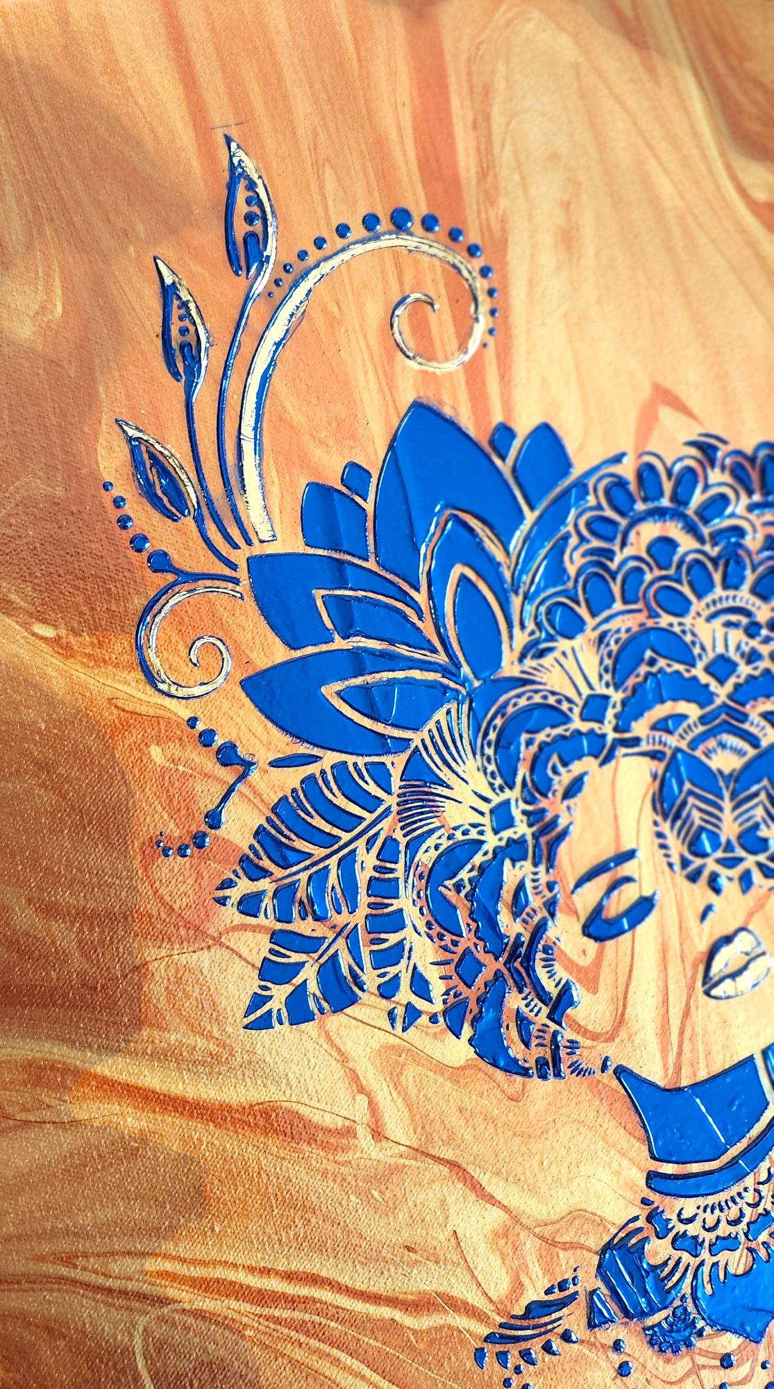 Ember Royalty-Fluid Art Painting