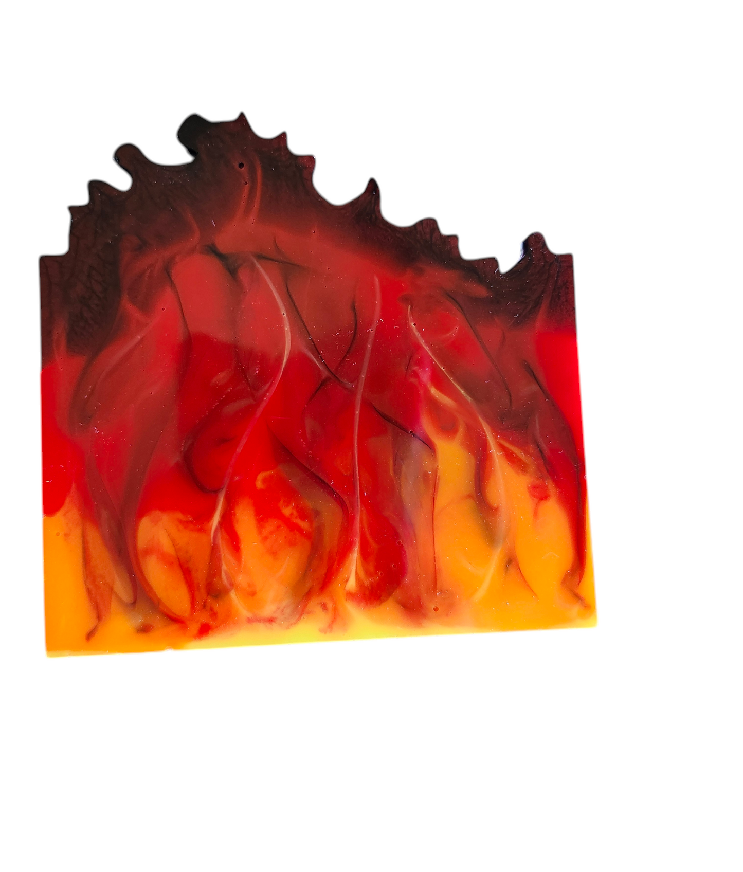 Inferno Glow – Resin Coaster Set (4 pcs)