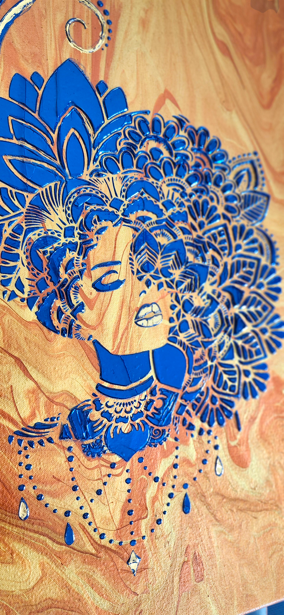 Ember Royalty-Fluid Art Painting