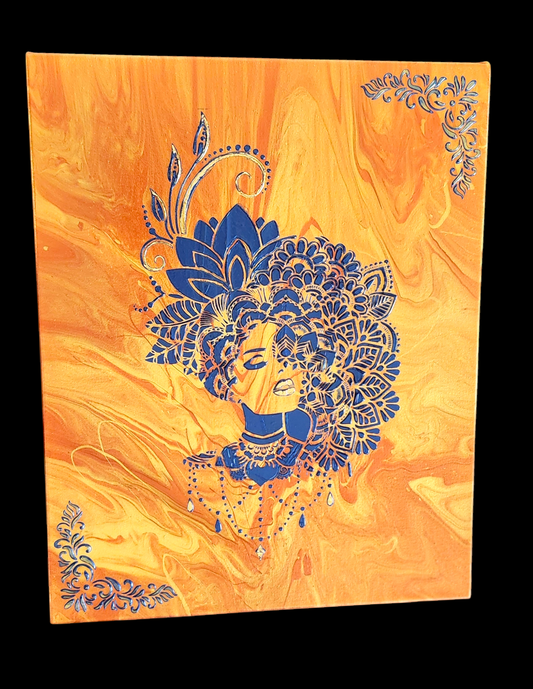 Ember Royalty-Fluid Art Painting